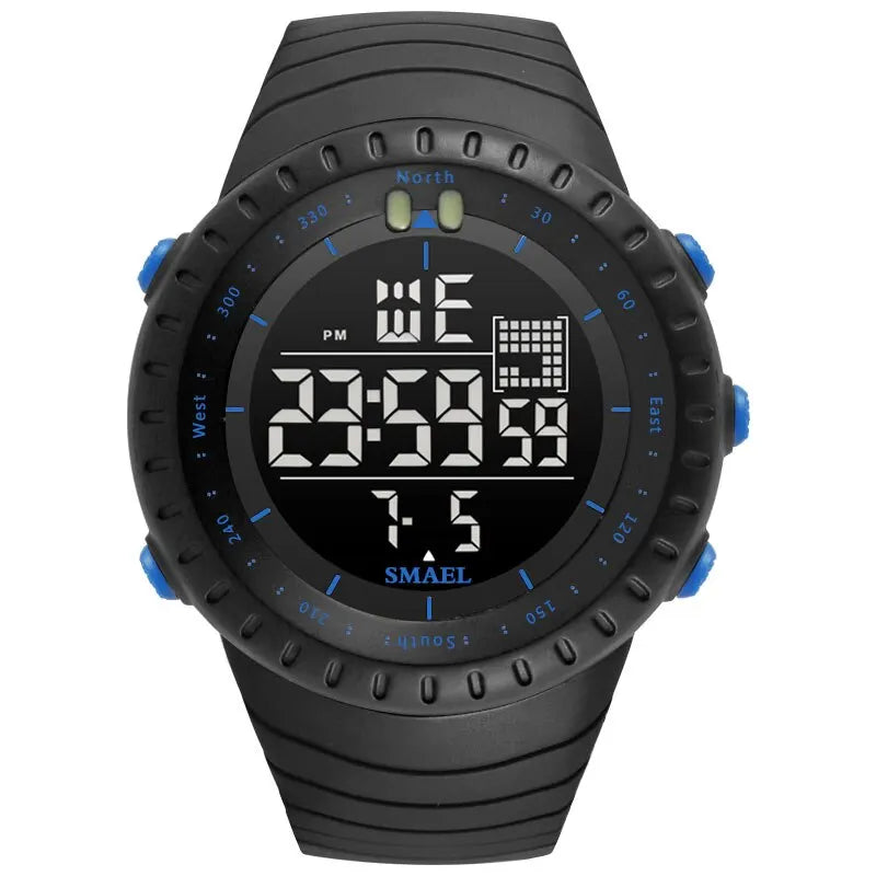 SMAEL Waterproof Digital Sports Watch with Big Dial - Smarsty