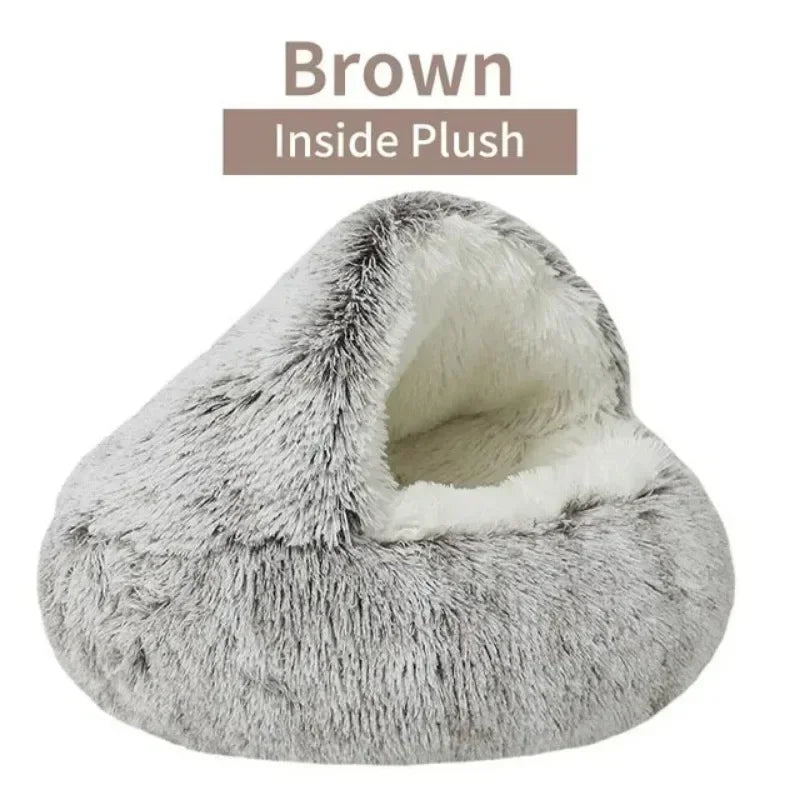 Cozy Plush Cat Bed for Warm Comfortable Sleep - Smarsty
