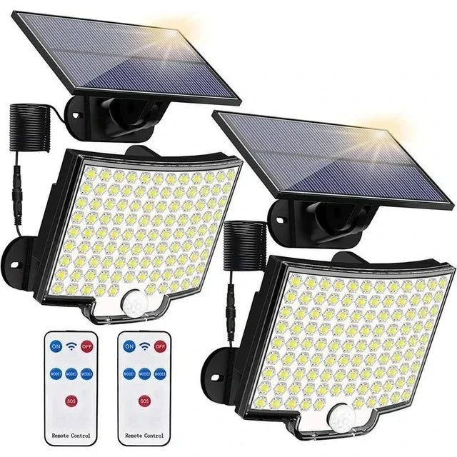 Solar Powered LED Wall Lights with Human Body Sensor - Smarsty