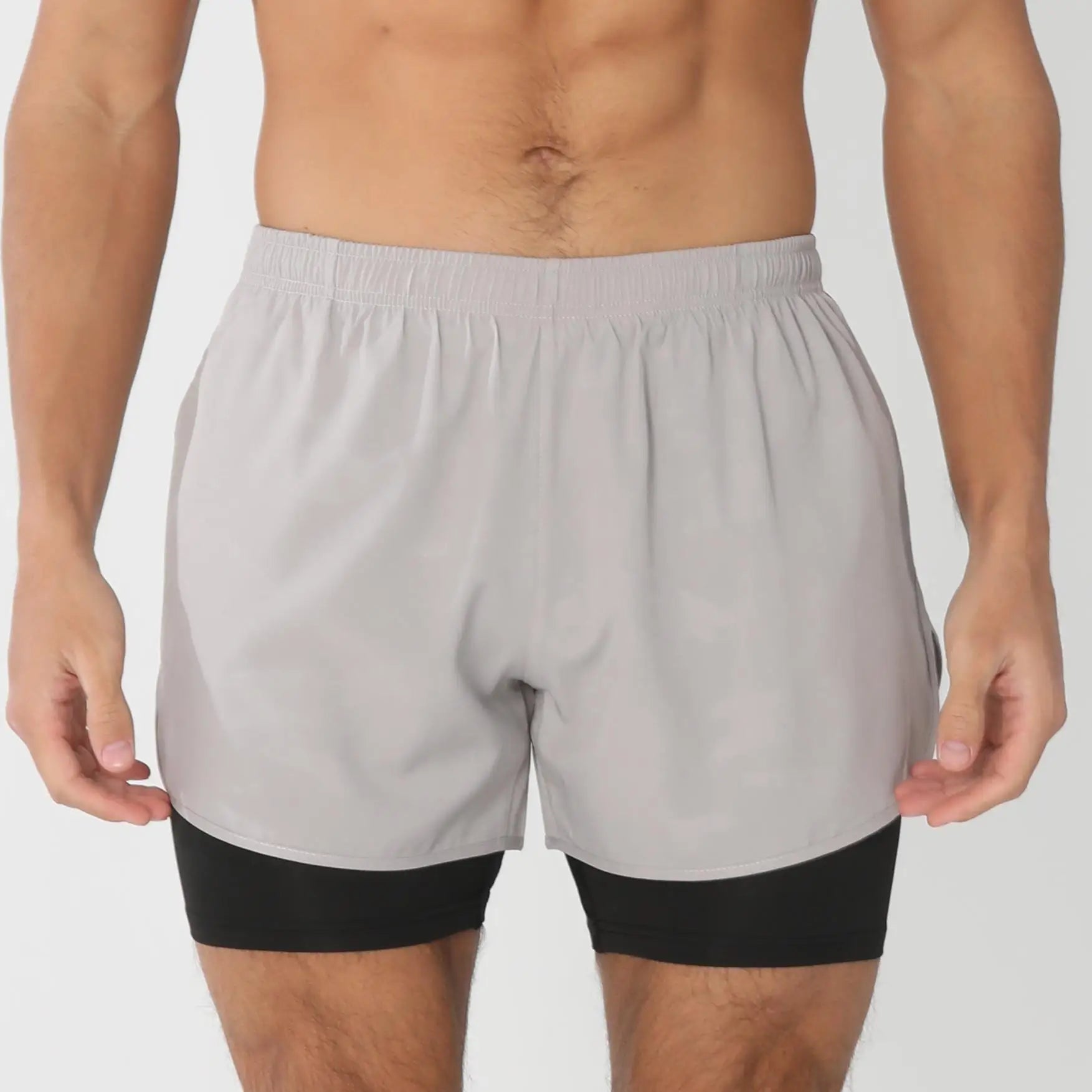 Gym Shorts Men Running Shorts with Liner Pockets Towel Loop Quick Dry Lightweight Workout Men's Breathable Athletic Sport Shorts - Smarsty