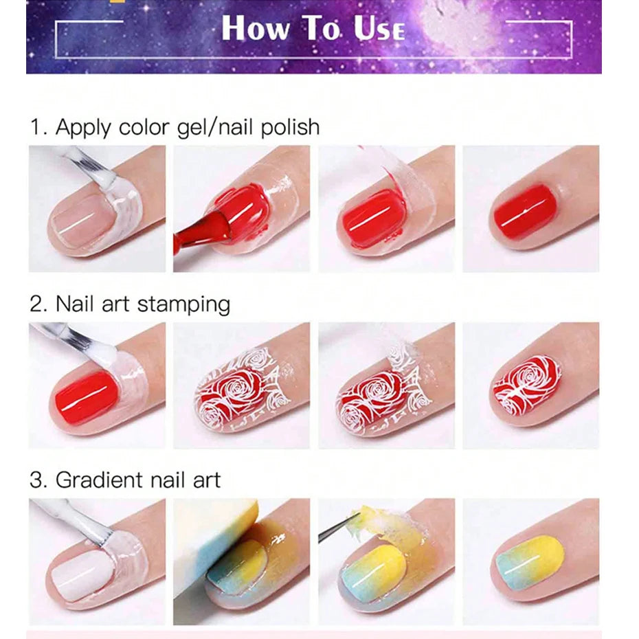 15ml Peel Off Antifreezing Nail Liquid Fast Dry Solution - Smarsty