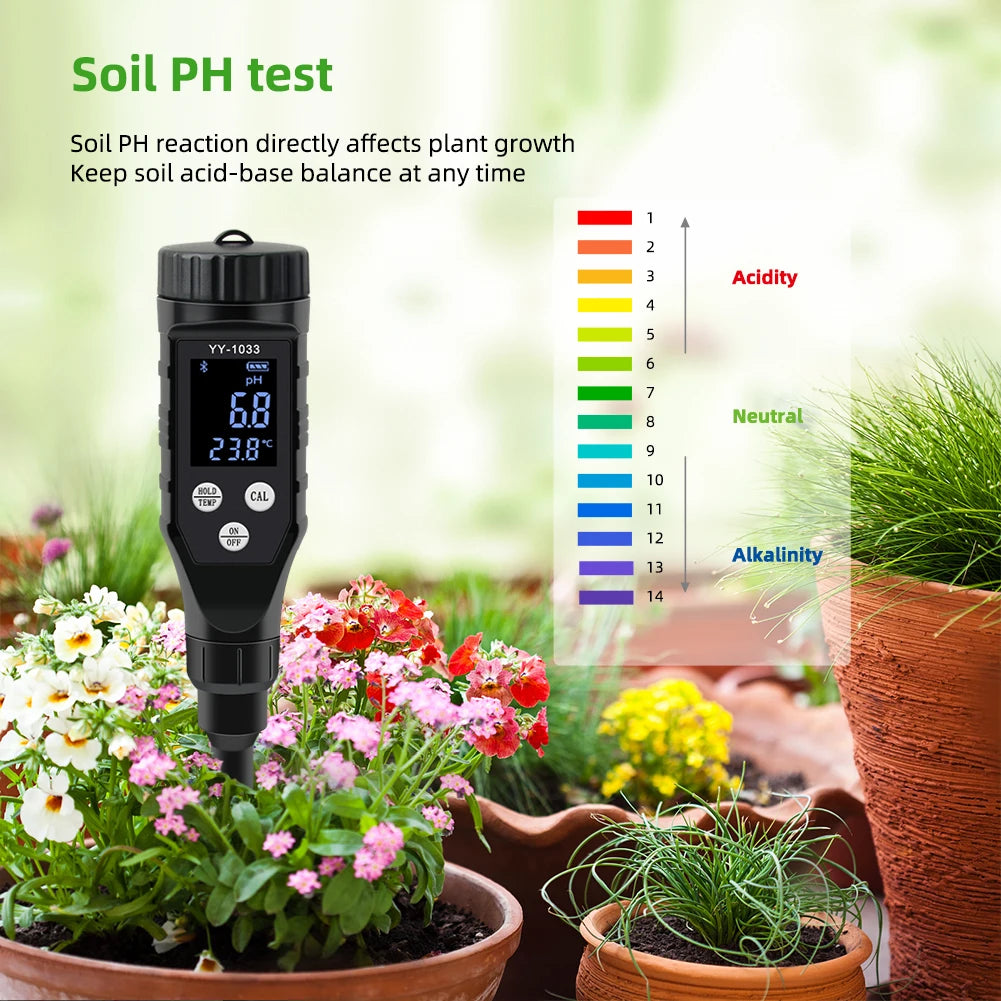 Smart Soil PH Meter with Bluetooth Data Logging - Smarsty
