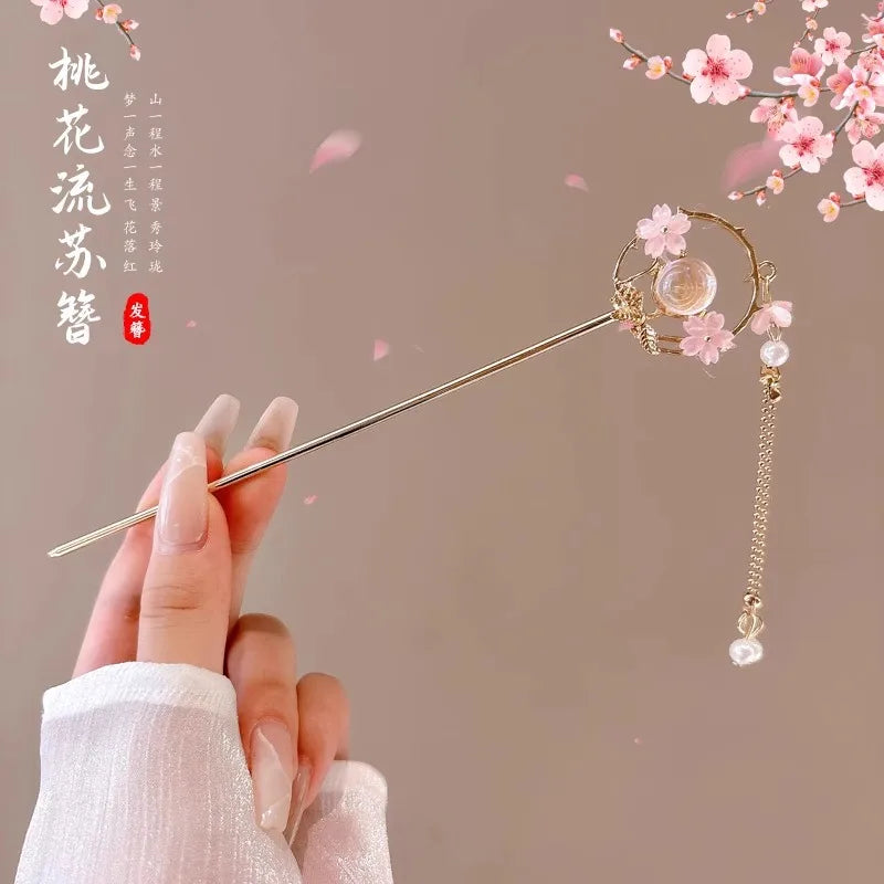 Vintage Chinese Style Flower Hairpin for Women - Smarsty