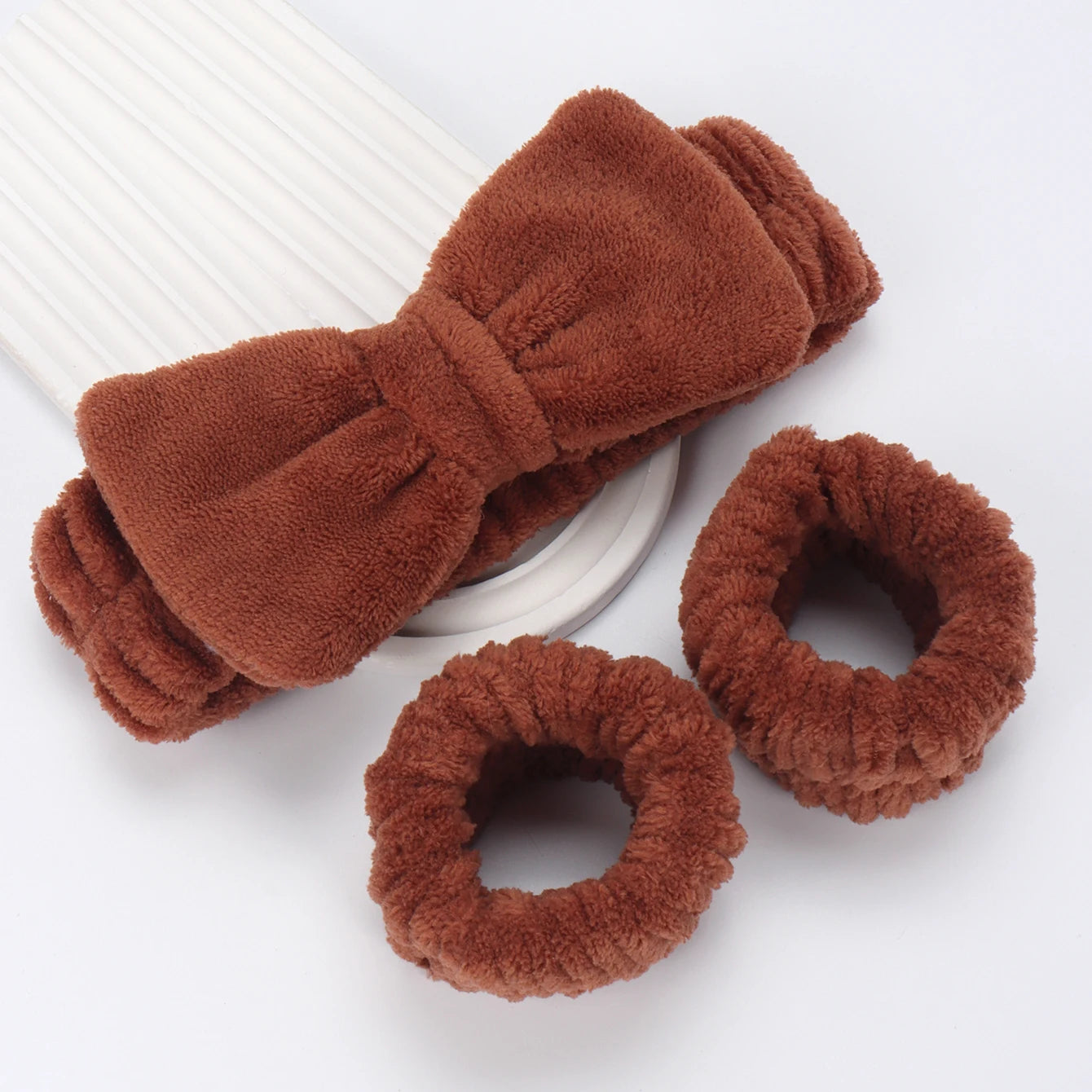3 Piece Spa Headband Set for Makeup and Face Washing - Smarsty