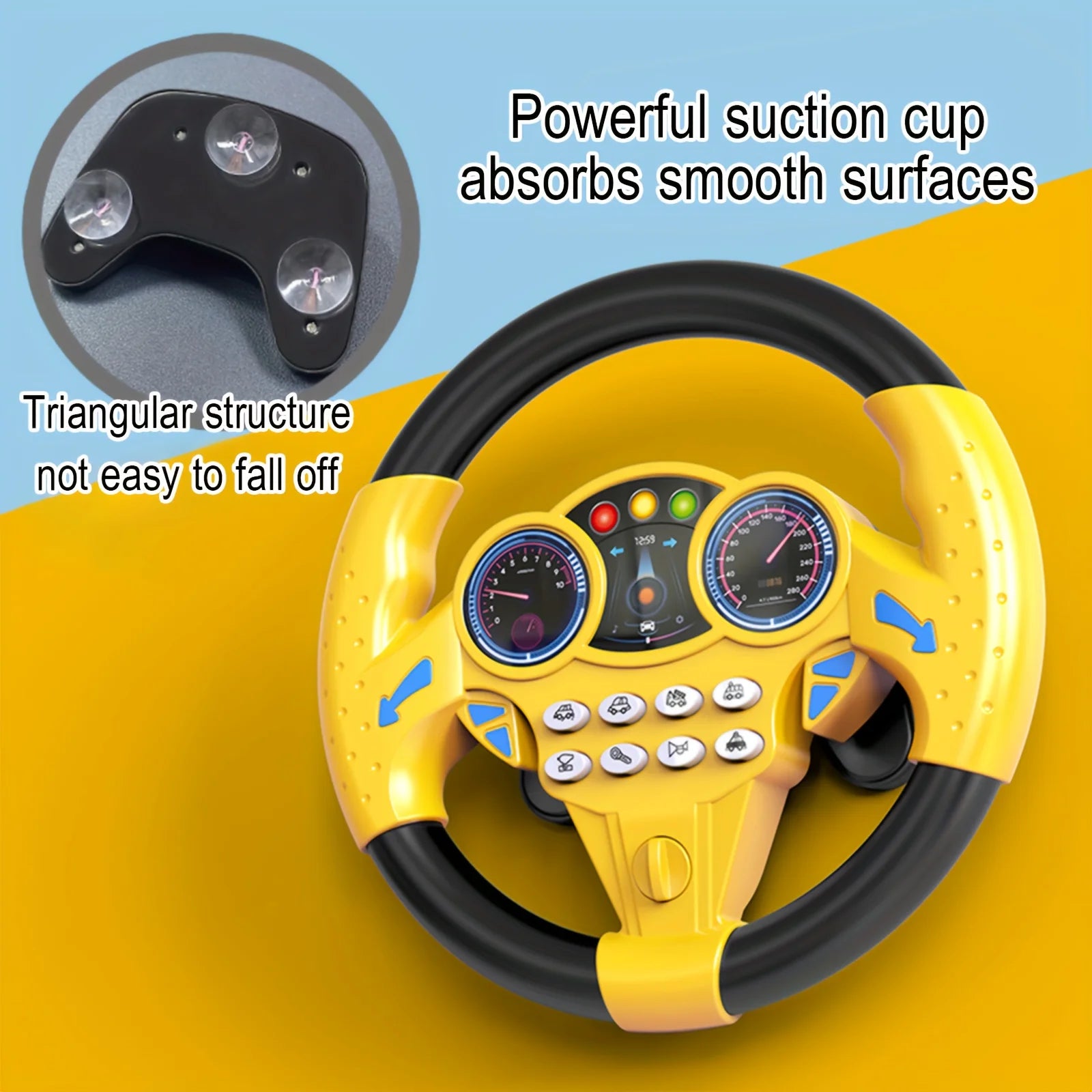 1PC Car Steering Toys Steering Wheel Toy Creative Children's Education Toy Easter New Year's Day Spring Festival Gift