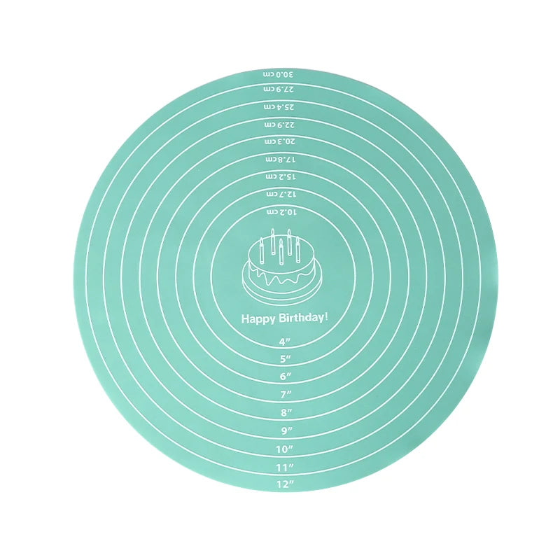 FAIS DU Non-Stick Cake Turntable with Silicone Mat - Smarsty