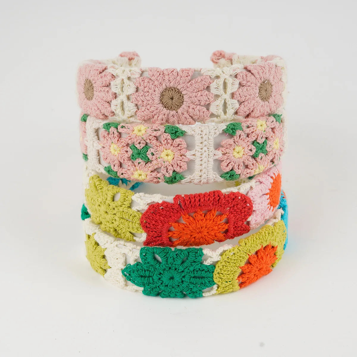 Knitted Headband Bohemian Handmade Summer Seaside Cotton - Smarsty