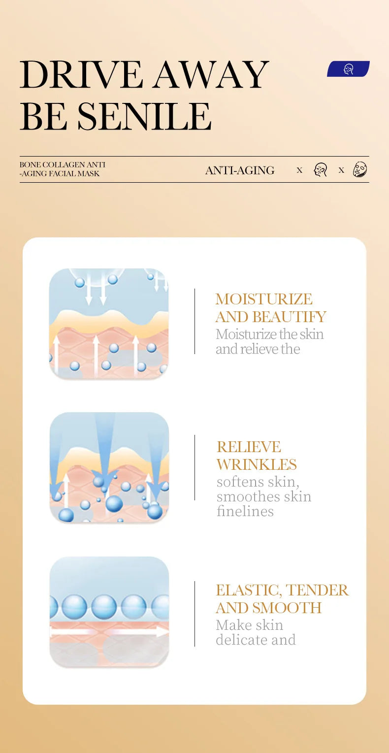 20 Piece Hyaluronic Acid Collagen Face Masks for Hydration - Smarsty