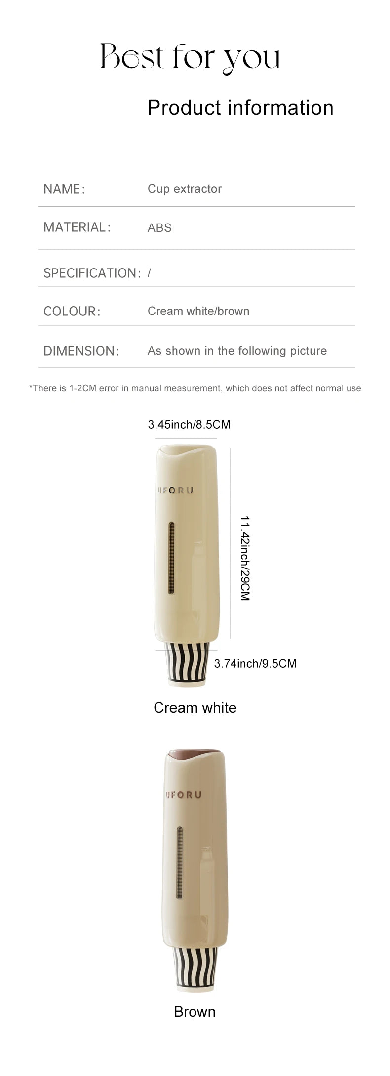 Home Perforation-Free Water Dispenser Cup Extractor,Living Room Kitchen Wall-mounted Bracket by Smarsty