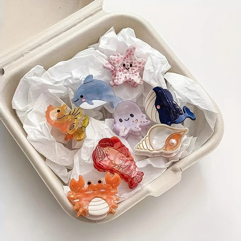Acetate Ocean Animal Hair Clips for Women - Smarsty