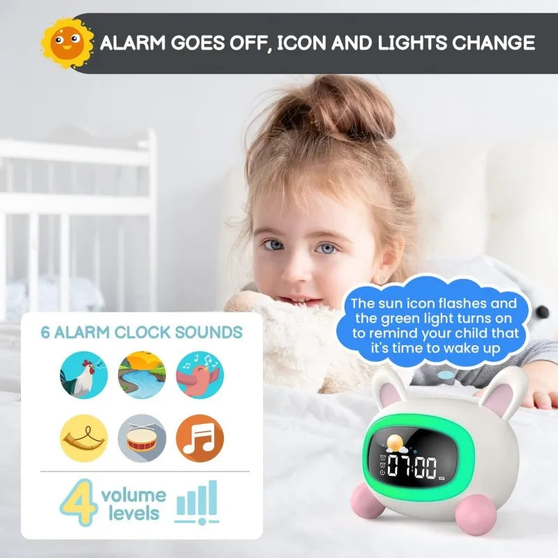 Kids Alarm Clock with Sleep Training and Sound Machine - Smarsty