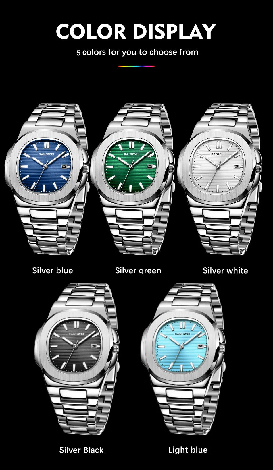 Luxury Waterproof Men's Quartz Watch with Automatic Date - Smarsty