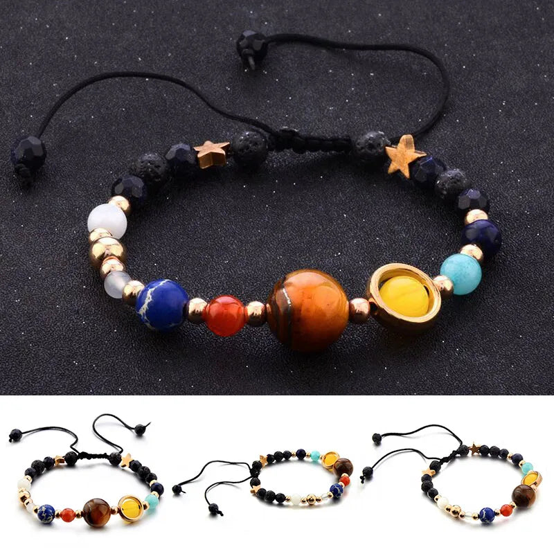 Cosmic Galaxy Solar System Bracelet for Couples - Smarsty