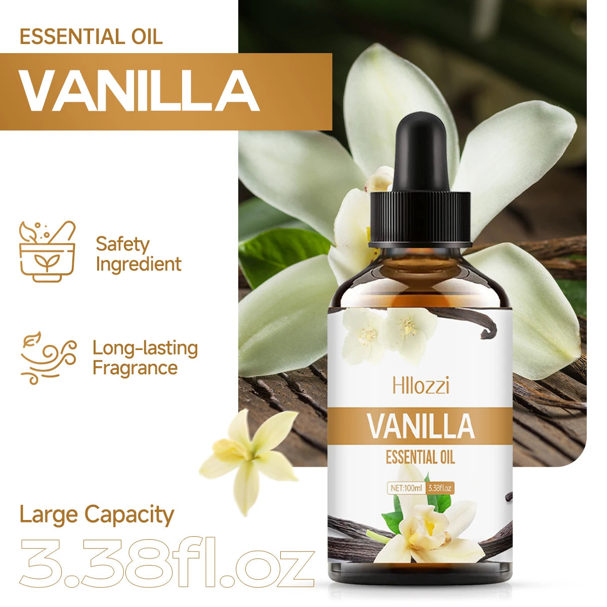 Vanilla Essential Oil for Skin Care and Aromatherapy - Smarsty