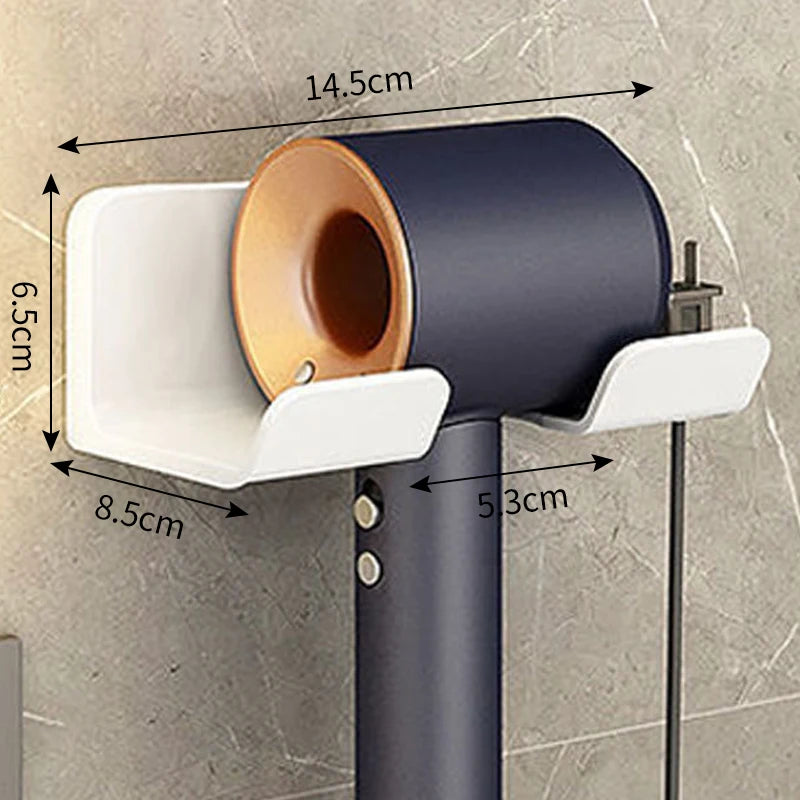 Wall Mounted Hair Dryer Holder Organizer for Bathrooms - Smarsty