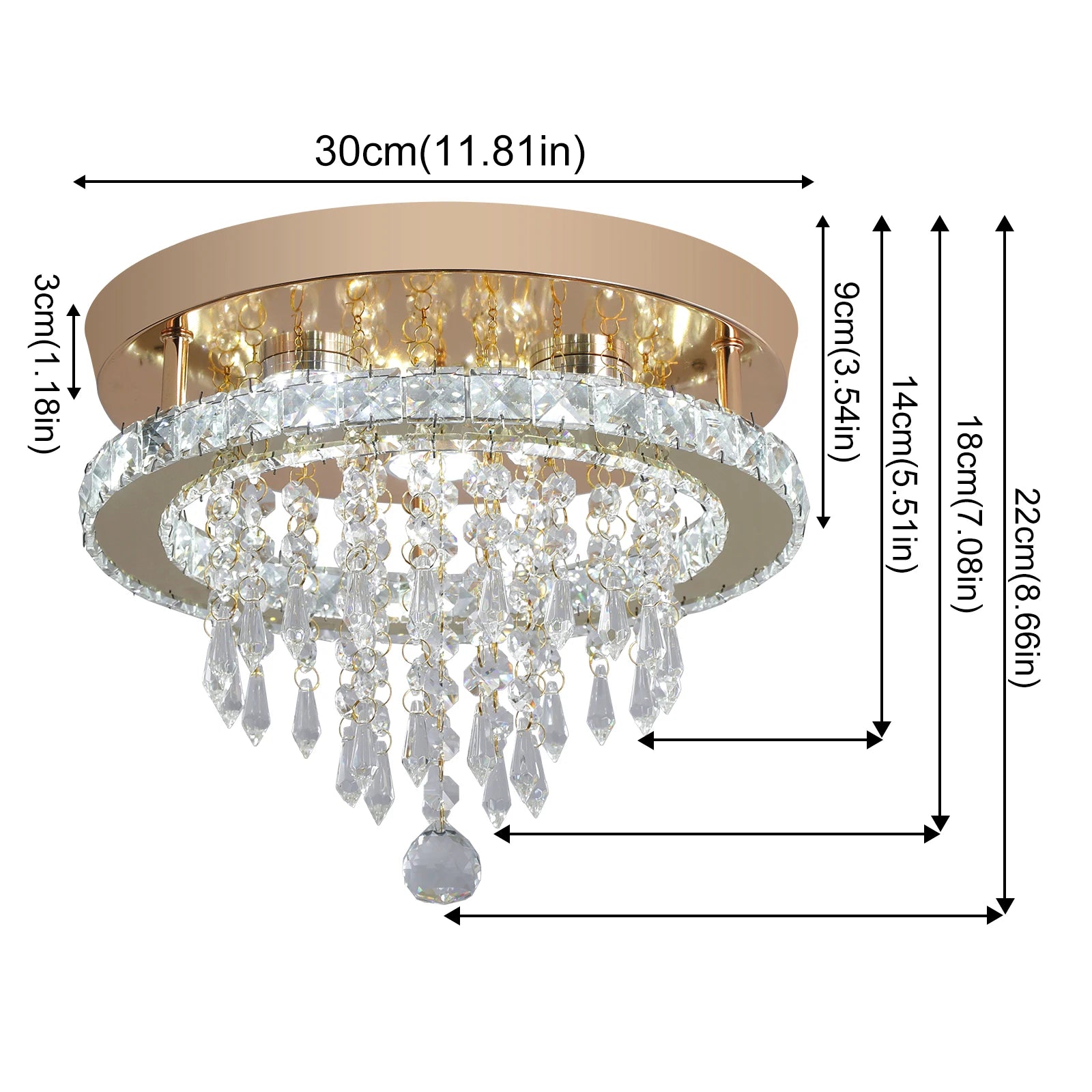 VETRULUS Luxury Crystal Chandelier Lustre Design Gold Modern Led Ceiling Light Living Room Bedroom Hanging Lamp LightingFixture