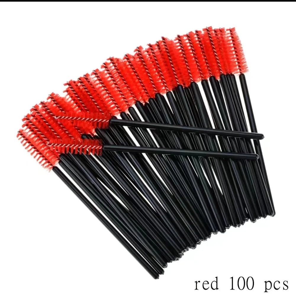 100 Pcs Disposable Eyelash Brushes for Easy Makeup Application - Smarsty