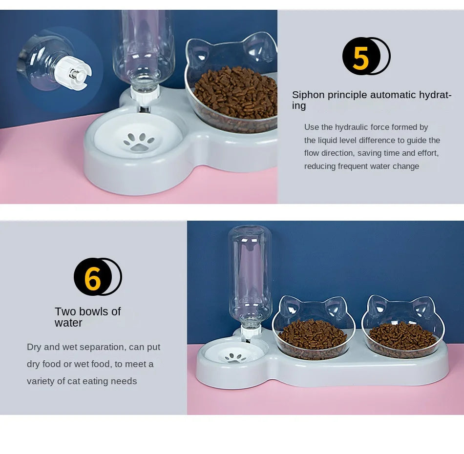 Elevated Cat and Dog Bowls for Easy Feeding - Smarsty