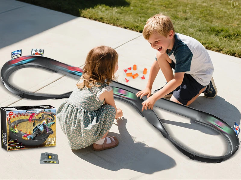 VATOS CRASH RACERS Track Speed Collision Racing Car Set Rechargeable Cars The Fast and The Furious Racing Toys Gifts Kids Game