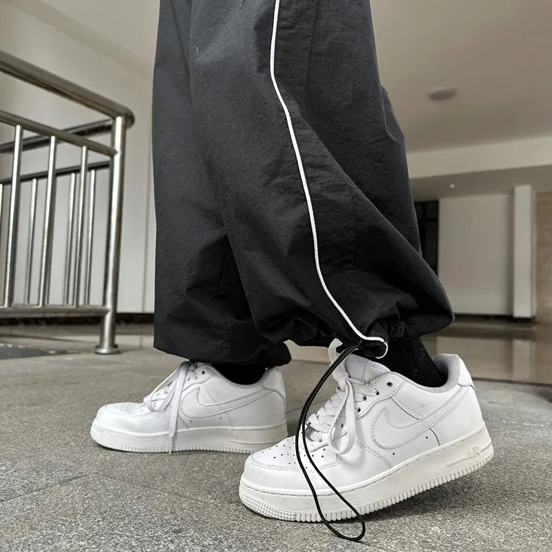 Women Casual Joggers Pants Fashion Streetwear Oversized Sports Wide Leg Pants Hip Hop Y2k Sweatpants High Waist Baggy Trousers - Smarsty