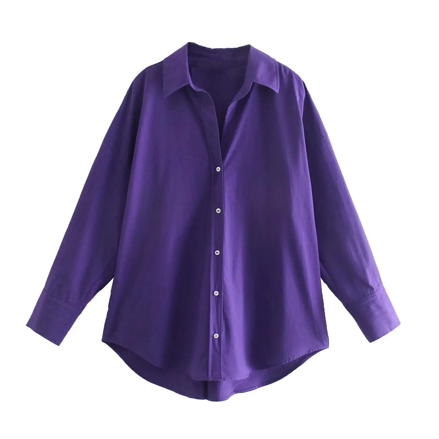 MUJER Women Shirt Multicolour Button Up Shirt Women Summer Long Sleeve Top Female Streetwear Oversize Shirts And Blouses Women - Smarsty