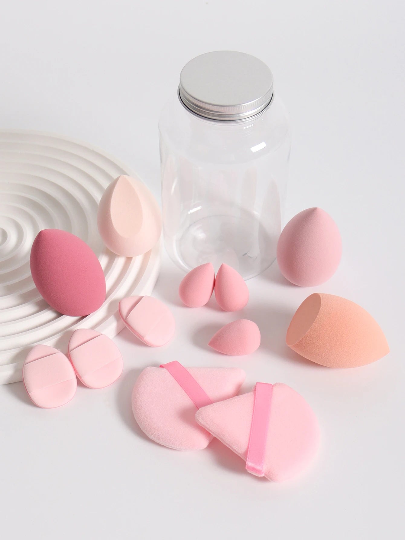 12Pcs Latex-Free Makeup Sponge Set for Flawless Application - Smarsty