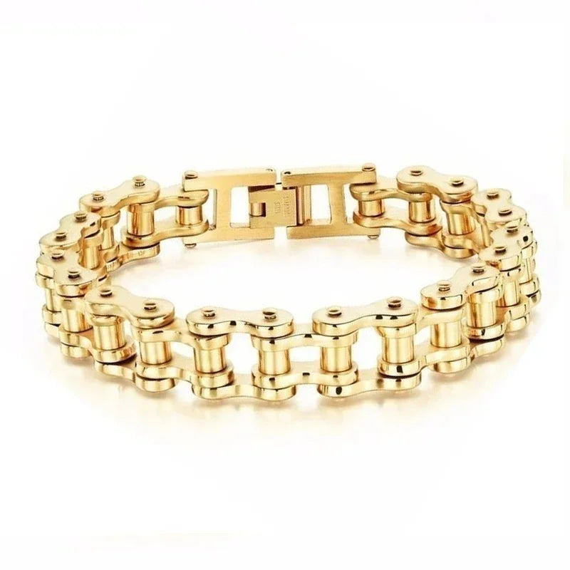 Stainless Steel Biker Chain Bracelet for Men Durable Fashion Jewelry - Smarsty