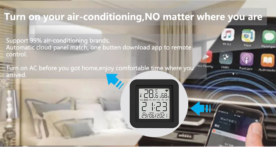 Tuya Smart IR Remote With Temperature Sensor - Smarsty