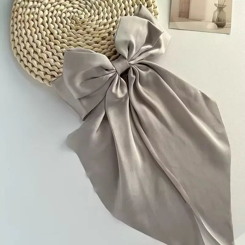 Extra Large Satin Bow Hairpin for Women - Smarsty