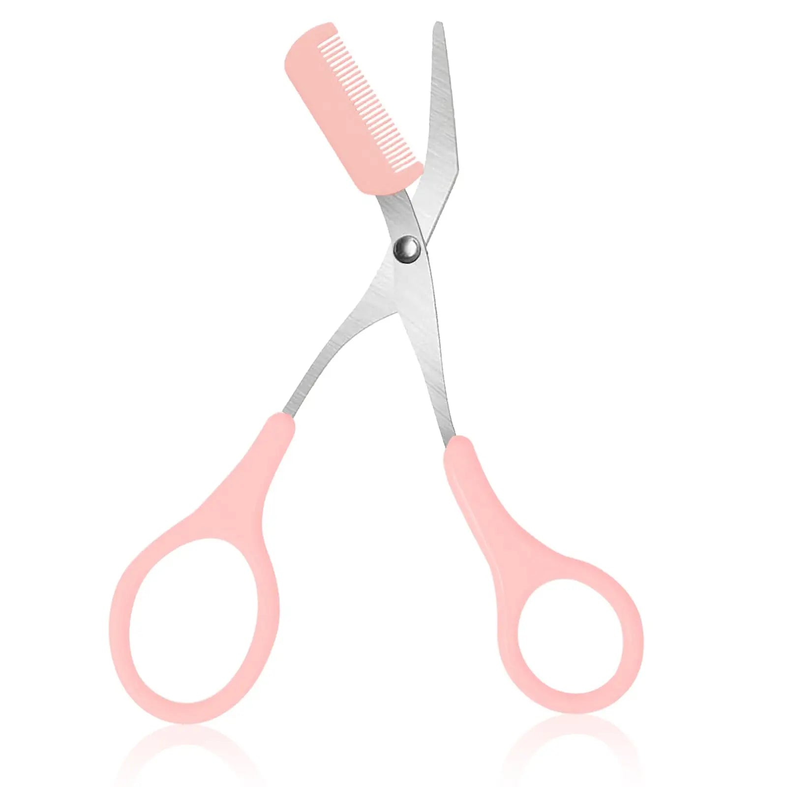 Stainless Steel Eyebrow Trimmer Scissors for Precise Shaping - Smarsty