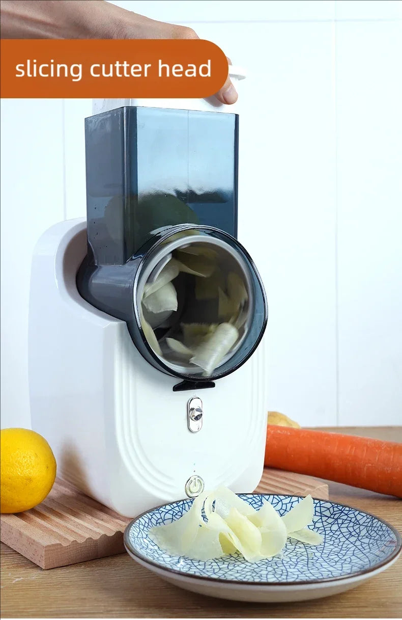 Multi-function Vegetable Cutter Household Kitchen Electric Vegetable Cutter Vegetable Slicer Shredder Automatic by Smarsty