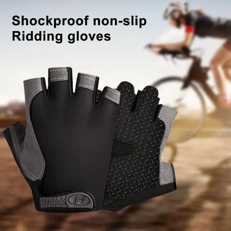 Breathable Half Finger Cycling Gloves Anti Slip Shock Absorption - Smarsty