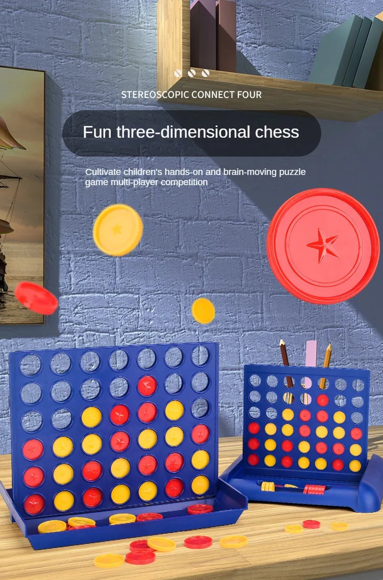 Four In A Row Bingo Chess Connect Classic Family Board Game Toys Fun Educational Toy for Kids Children Entertainment Game by Smarsty