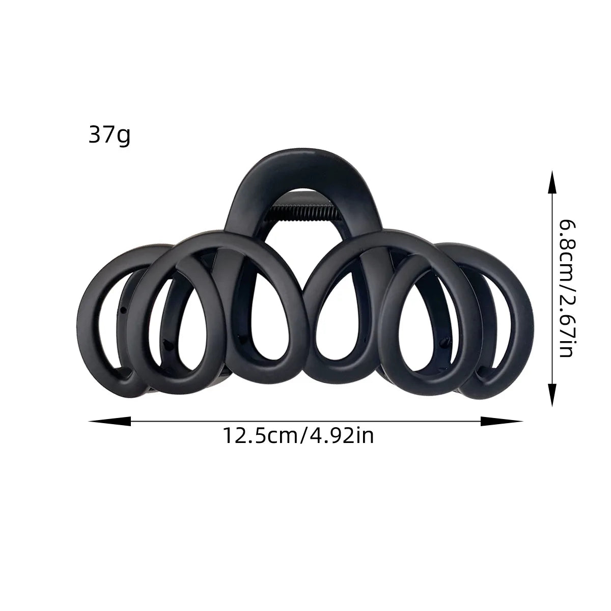 Frosted Hollow Bow Hair Claw Clip Elegant Korean Style - Smarsty