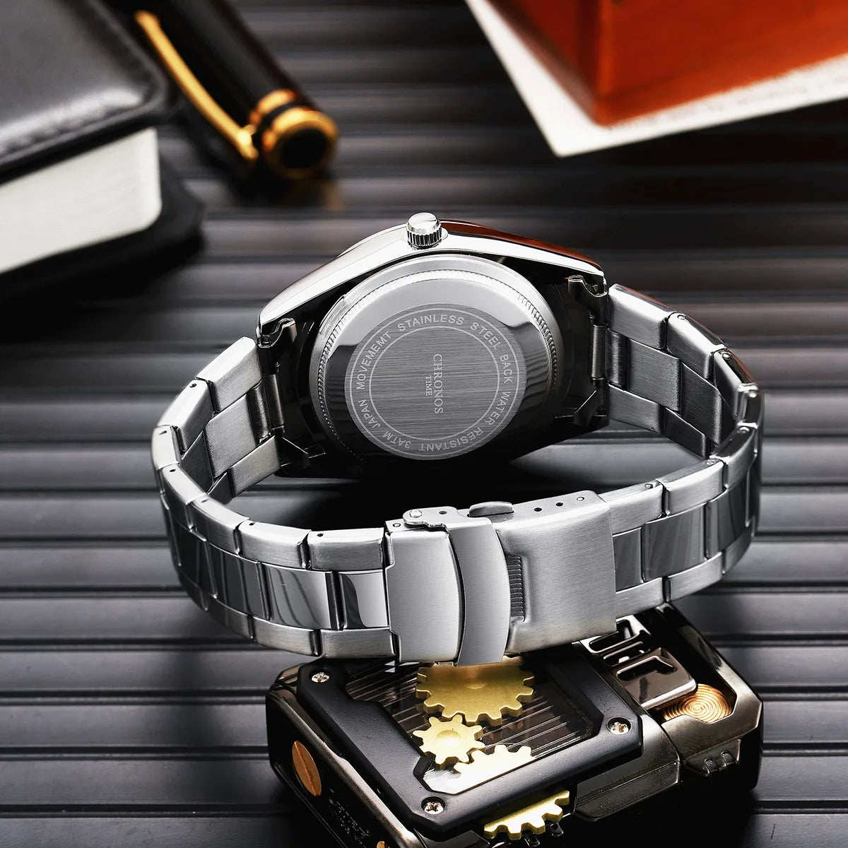 Luxury Waterproof Men's Wristwatch with Luminous Date Feature - Smarsty