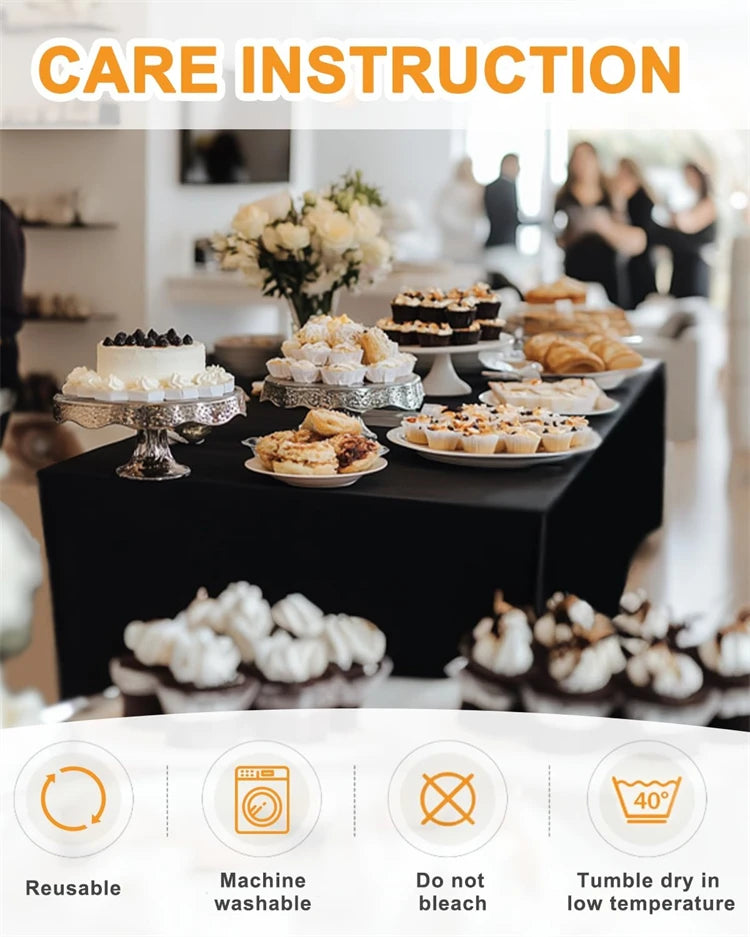 Stretch Spandex Table Cover for Rectangular Tables - Smarsty