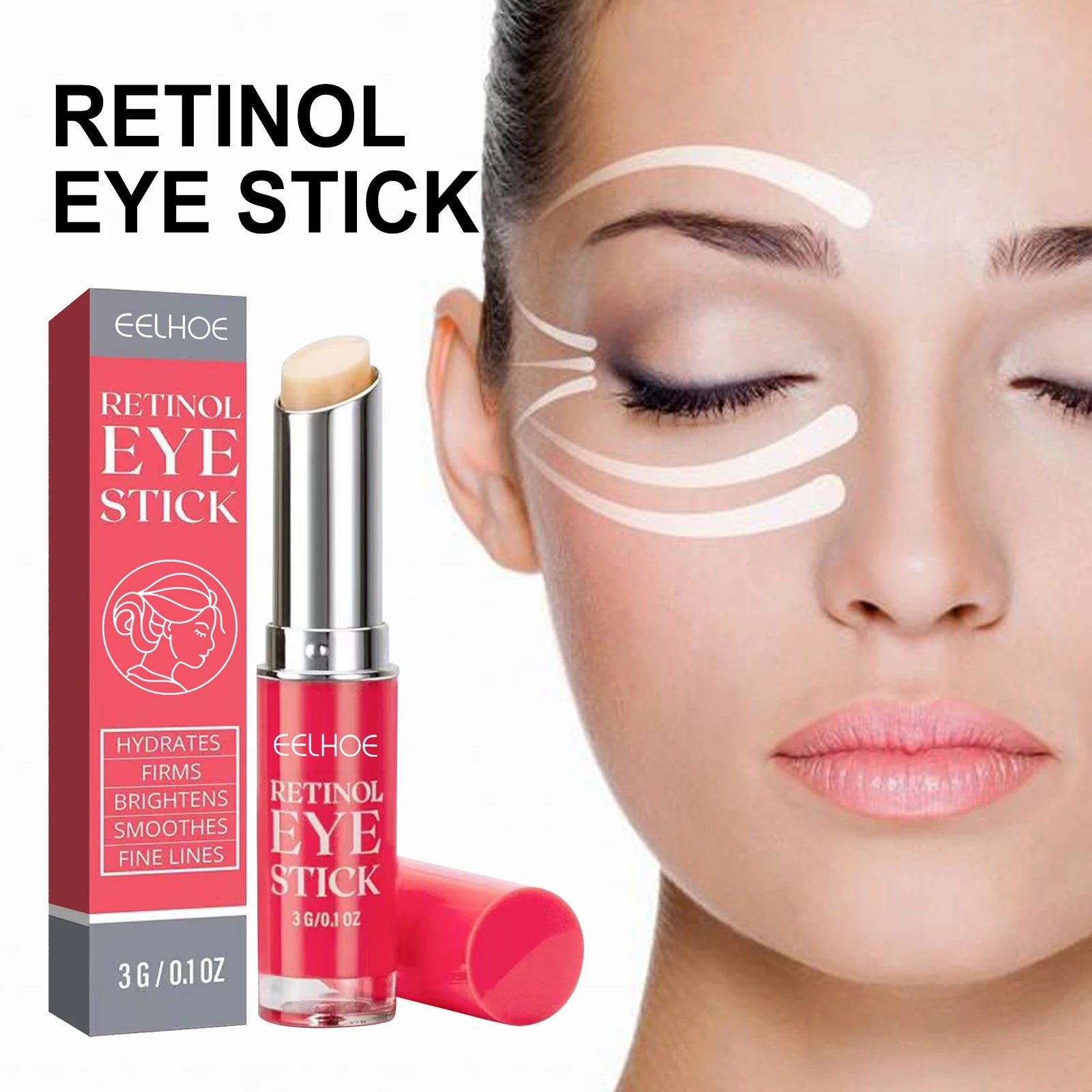 Retinol Eye Cream Stick For Dark Circles And Puffiness - Smarsty