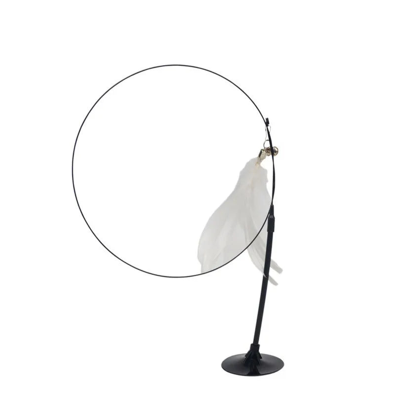 Cat Teaser Stick With Bell and Feather Fun - Smarsty