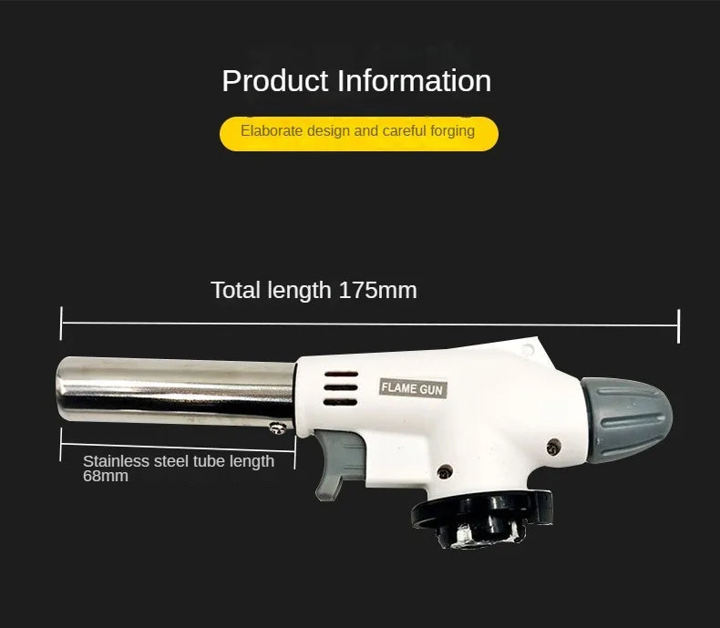 Multifunctional Portable Flame Gun Torch Burner For Camping BBQ Desserts Soldering Cooking Heating Tool Household Igniter