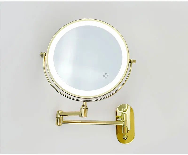 8 Inch Chrome Makeup Mirror with Dual Magnification - Smarsty