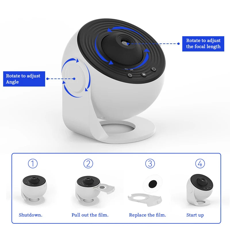 Galaxy Projector Night Light for Kids Bedroom - Smarsty
