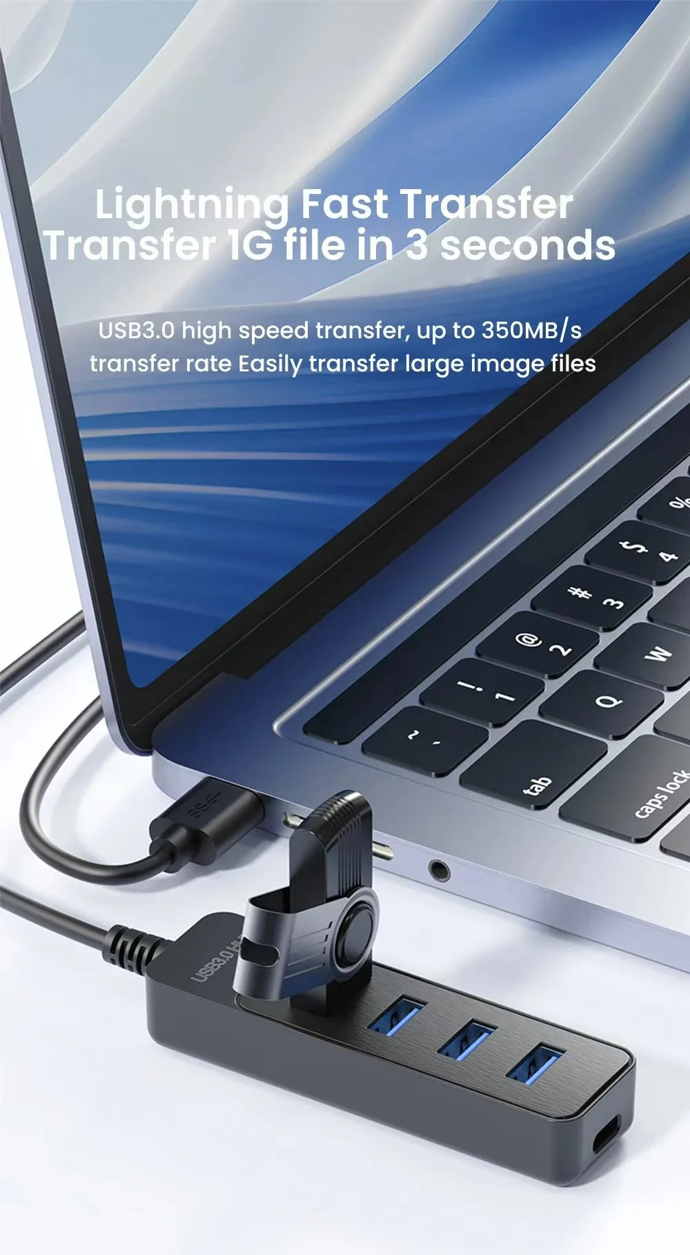 USB C Hub Quad Port High Speed USB3Point0 ExpansionPro