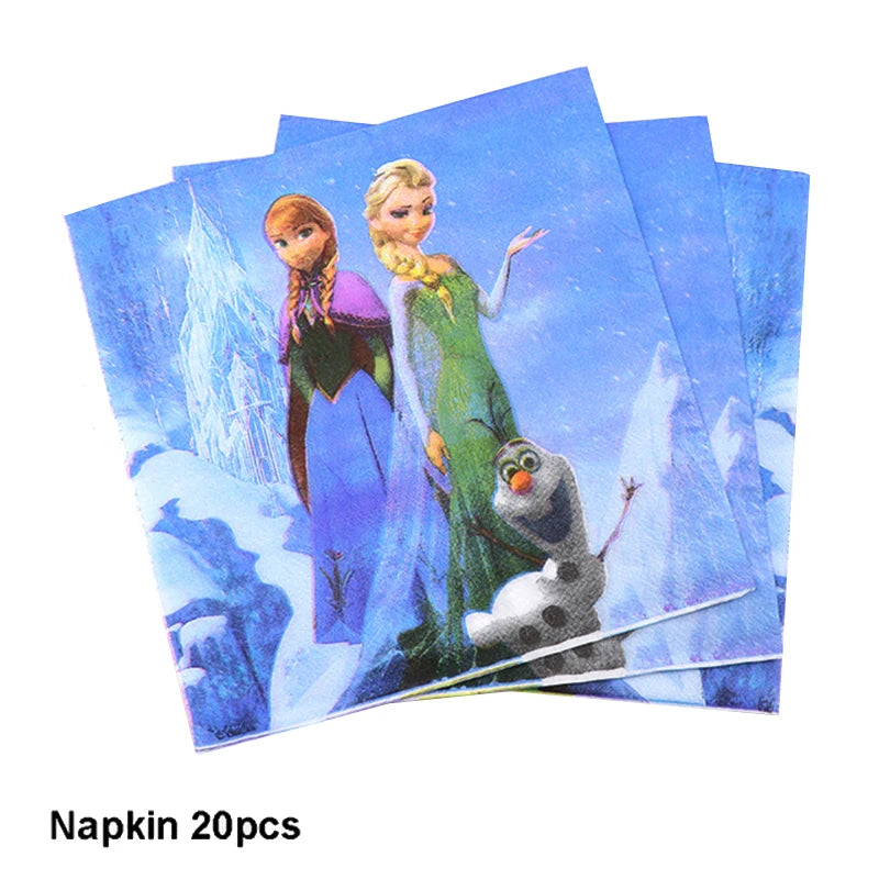 Frozen Princess Birthday Party Tableware Set - Smarsty