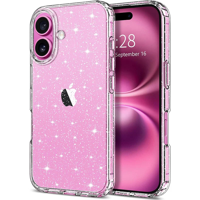 Smarsty Glitter Clear Protective Phone Case For 17 16 15 14 -