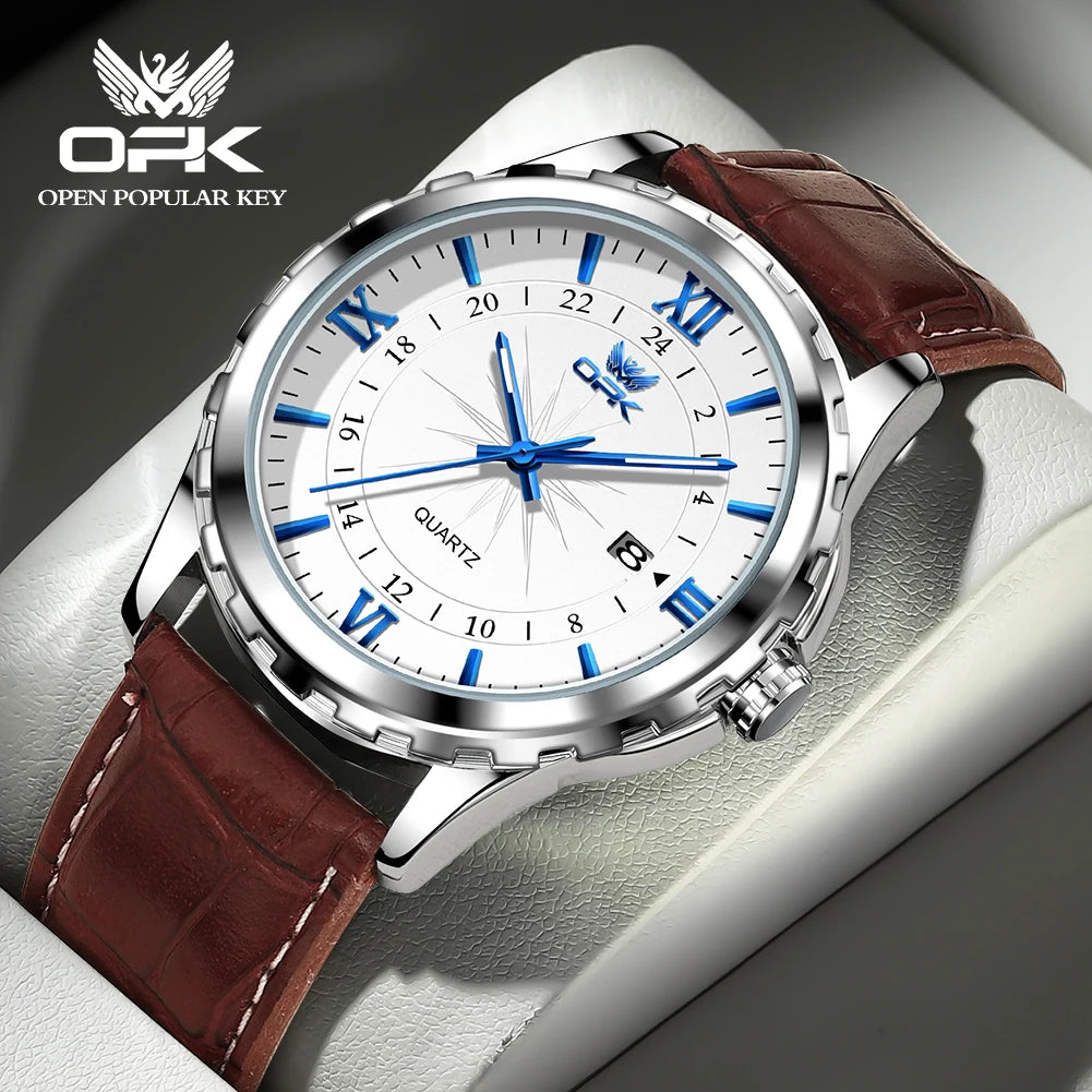 OPK Steel Belt Dual Calendar Men's Quartz Watch - Smarsty