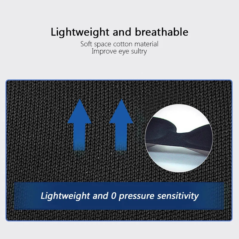 3D Sleep Mask Eyepatch for Ultimate Light Blocking Comfort - Smarsty