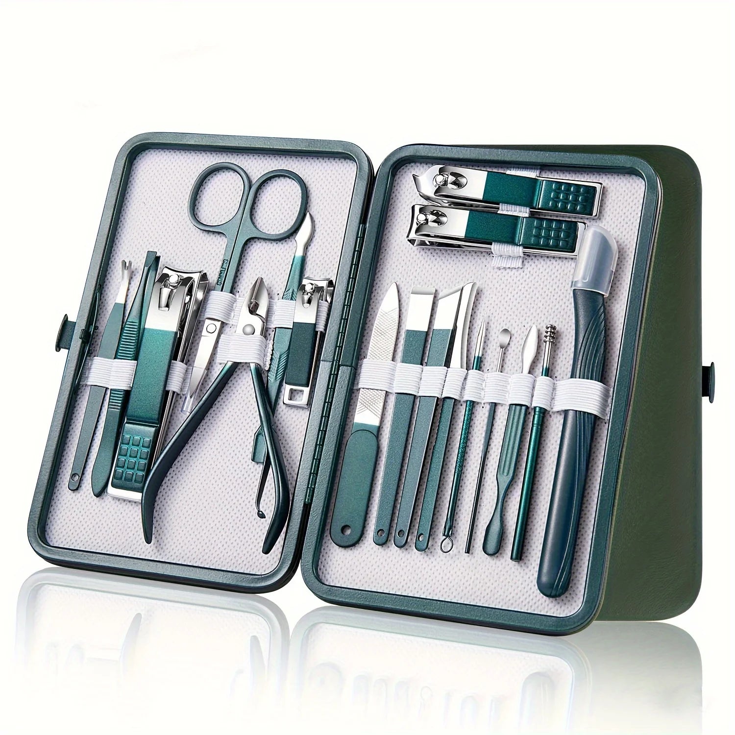 Stainless Steel Nail Care Kit with Travel Case - Smarsty