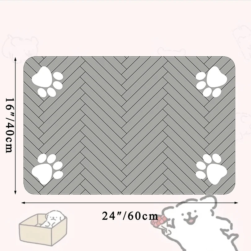 Waterproof Pet Feeding Mat with Quick Dry Feature - Smarsty