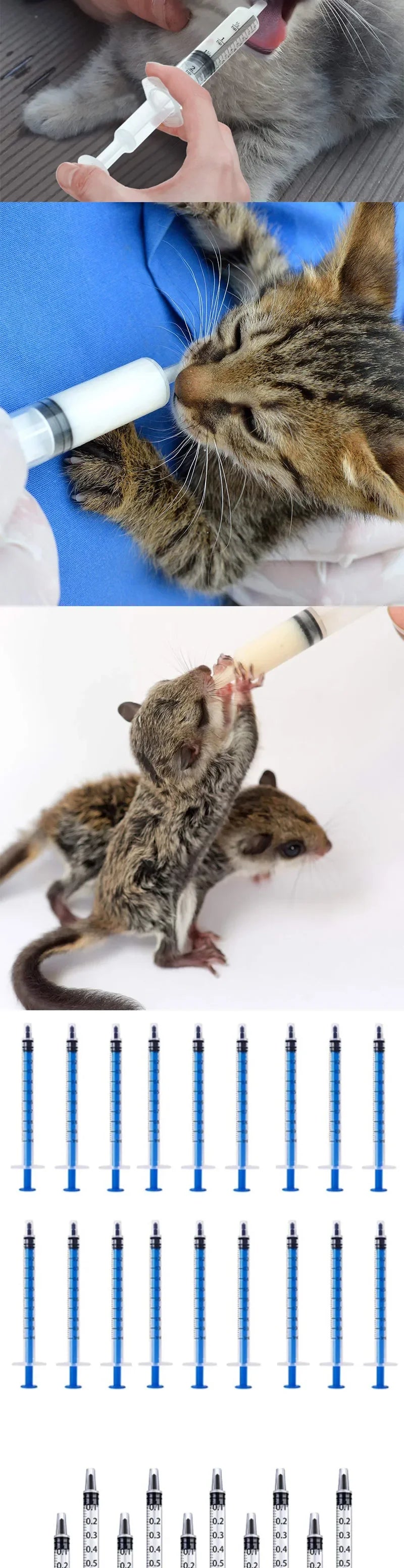 Disposable Syringes Without Needle for Pet Feeding - Smarsty