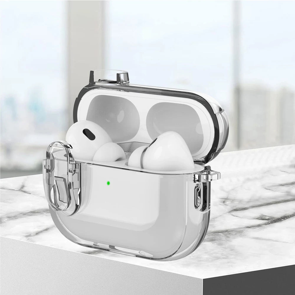 Transparent Bluetooth Earphone Case with Charging Port - Smarsty